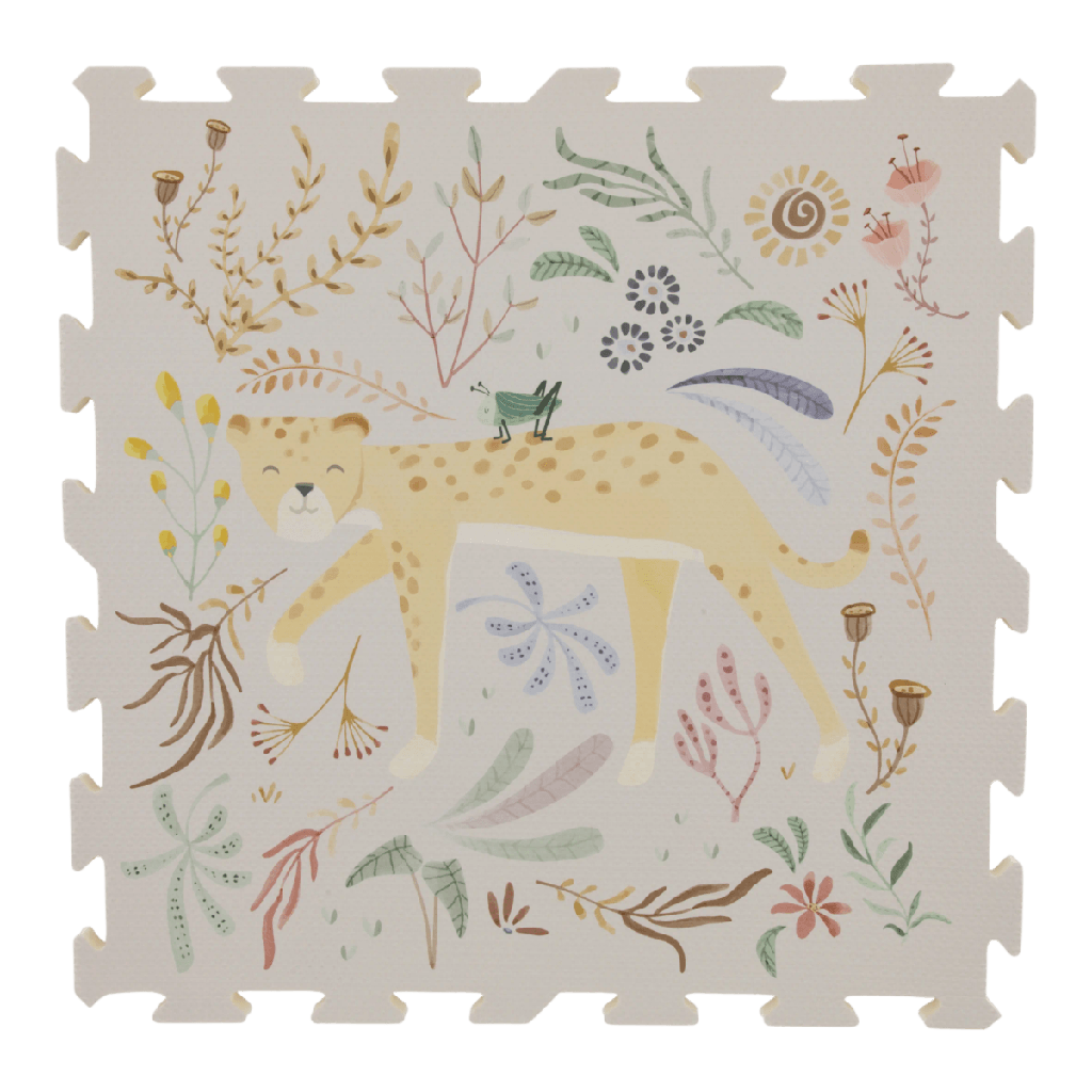 Little Dutch | Puzzelmat Safari Friends +24m 6-pack