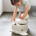 Kindsgut | Wc-potje Potty Grijs met Rug