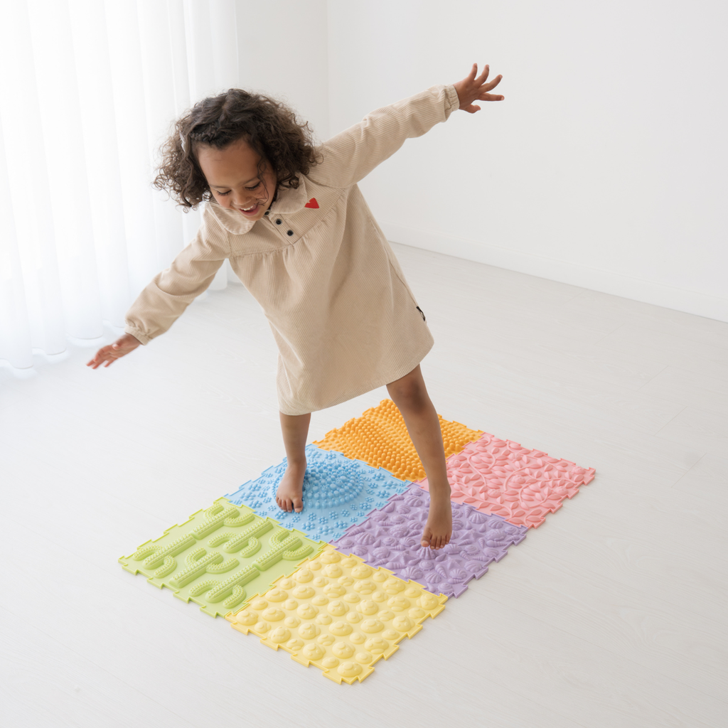 Sense2Play | Puzzelmat Sensorisch Pastels +0m 6-tegels
