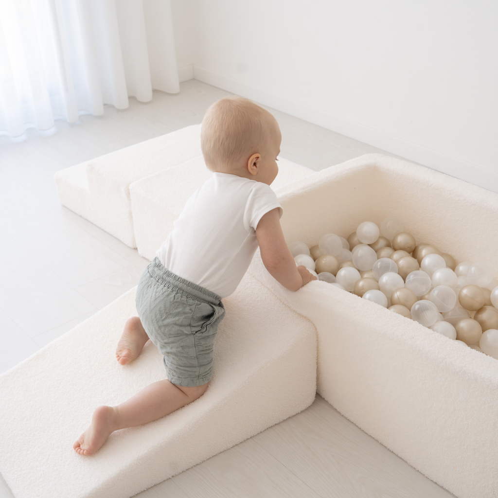 Sense2Play | Ballenbad 4-in-1 Foam Speelset Boucle Cream +12m
