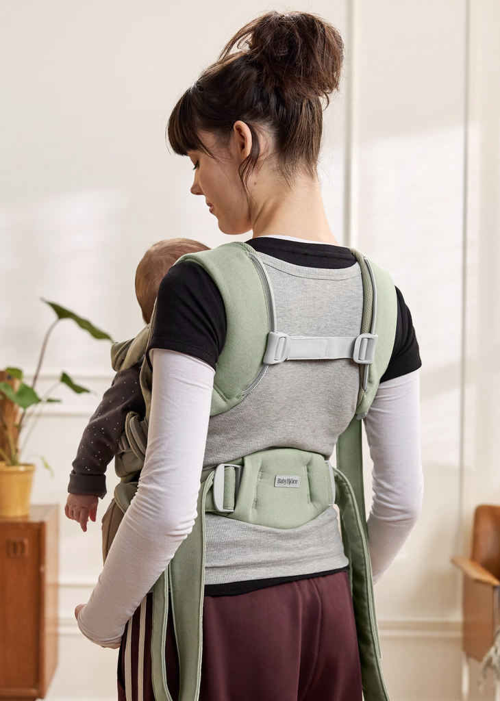 BabyBjorn | Babybuidel Hold Zacht Geborsteld Geweven Lichtgroen