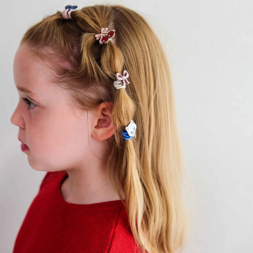 Mimi & Lula | Haarelastiek Kittybow Mini Hair Ties 8-pack