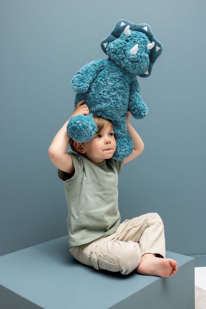 Trixie | Pluche Knuffel Mr. Triceratops Blauw 20x14x35cm   