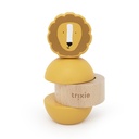 Trixie | Stapelpyramide/Rammelaar Mr Lion Hout Geel Ø6x13cm