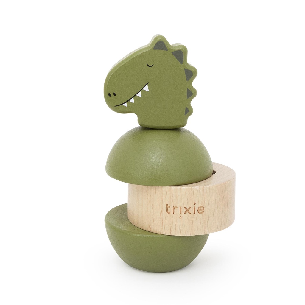 Trixie | Stapelpyramide/Rammelaar Mr Lion Hout Geel Ø6x13cm