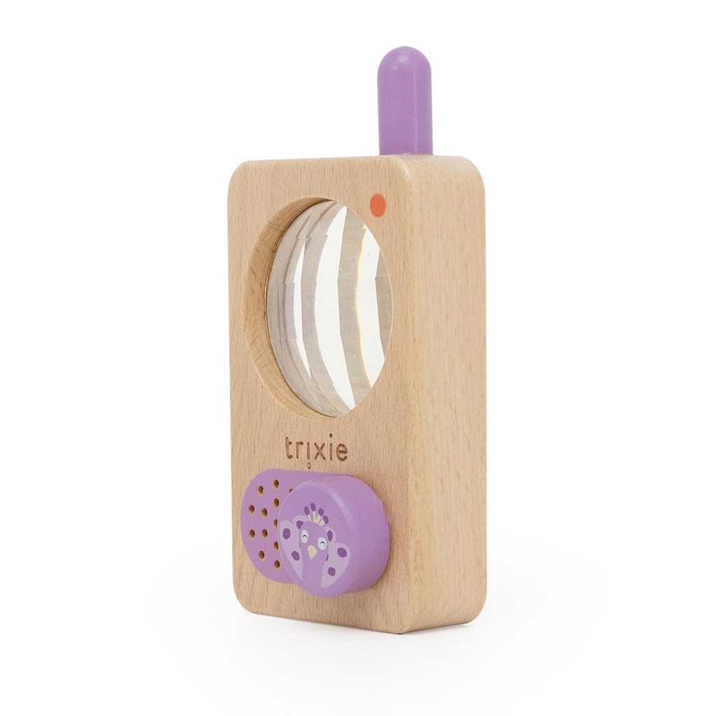 Trixie | Educatief Speelgoed Walkie Talkie Mr Triceratops Hout Blauw
