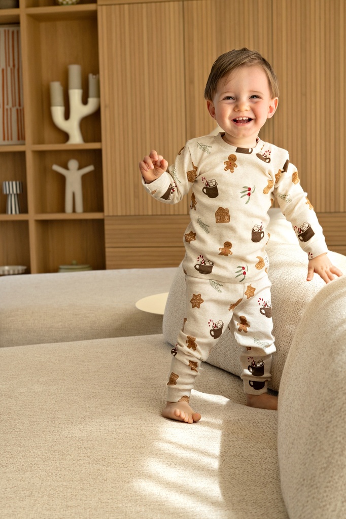 Feetje | Pyjama Cosy Cookie Premium Sleepwear Offwhite Melange