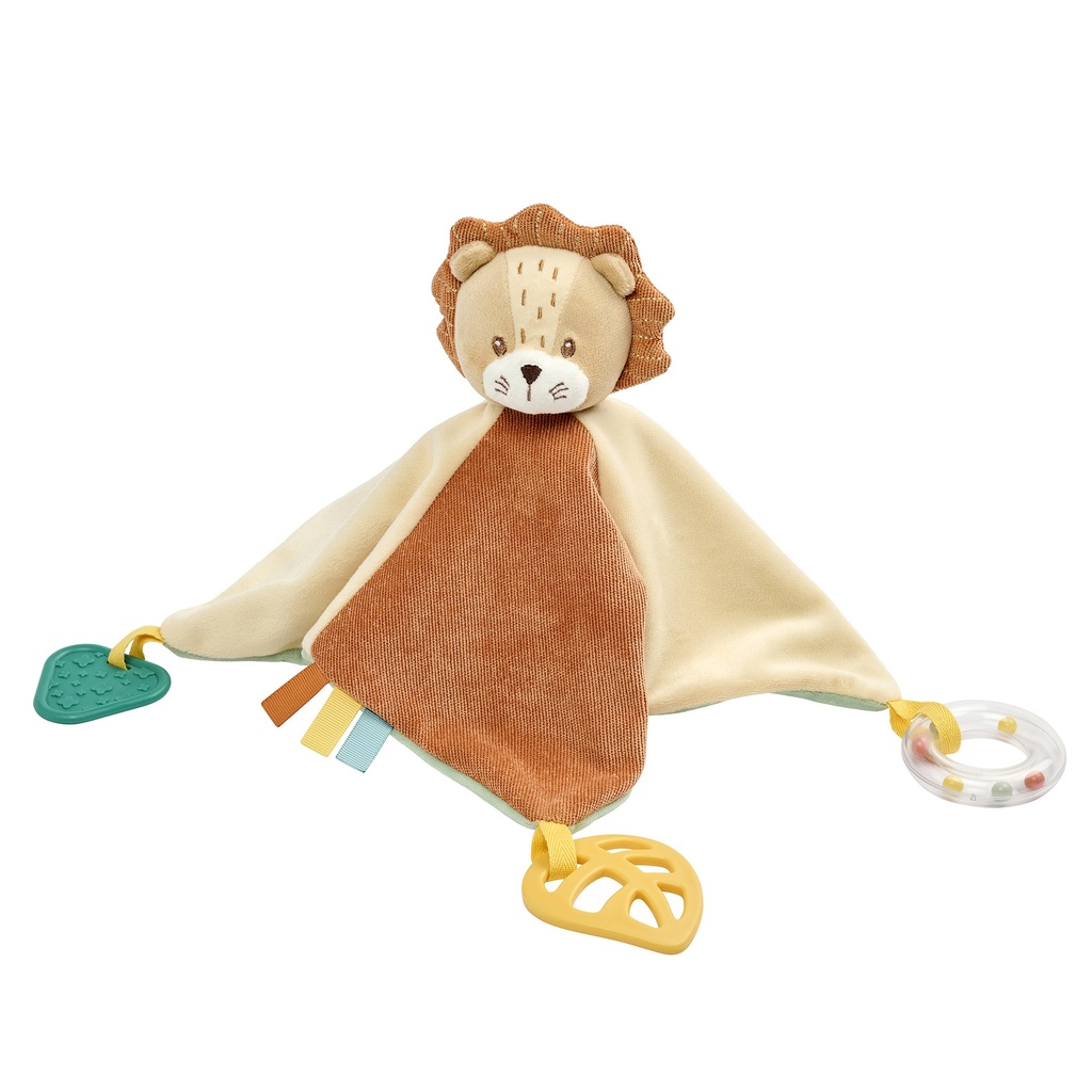 Nattou | Knuffeldoek Gina & Leon Leeuw Leon 28x28 cm