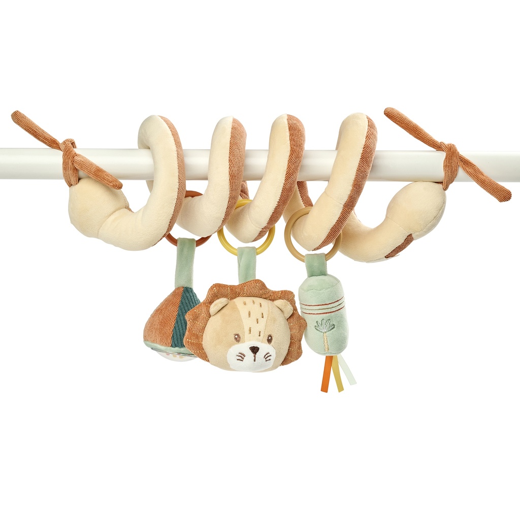 Nattou | Activiteitenspiraal Gina & Leon Leeuw Leon 25 cm