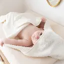 Bemini | Badcape Badstof met Washandje Natural 75x75cm       