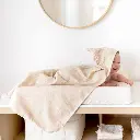 Bemini | Badcape Badstof met Washandje Cream 90x90cm      