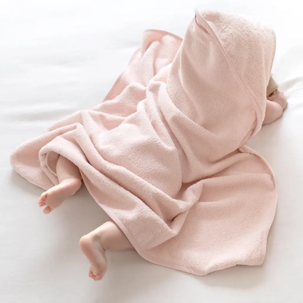 Bemini | Badcape Badstof met Washandje Cream 90x90cm      