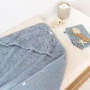 Bemini | Badcape Badstof met Washandje Cream 75x75cm 