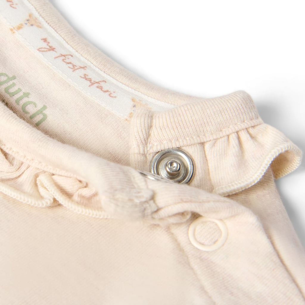 Little Dutch | Body Uni Safari Friends Overslag Longsleeve Vanilla