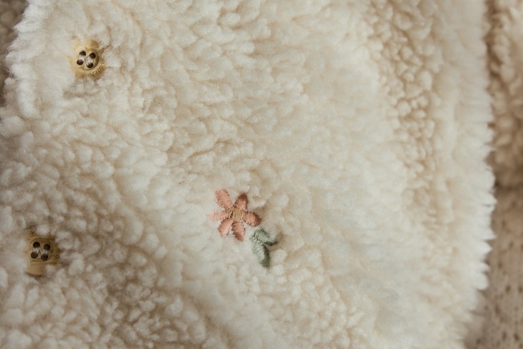 Little Dutch | Jas Girls Safari Friend Flowers Sandstone