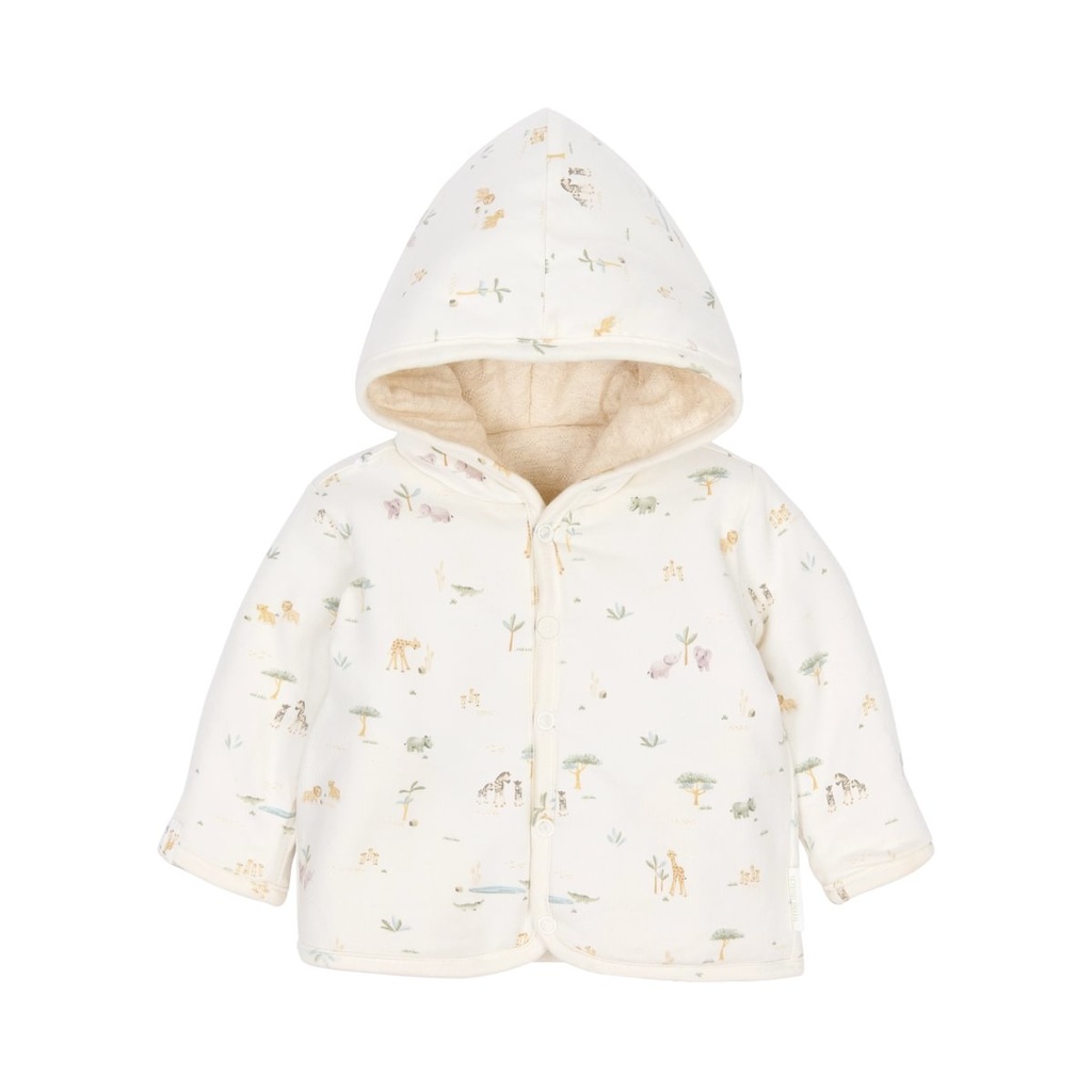 Little Dutch | Jas Uni Safari Friends Reversible Vanilla