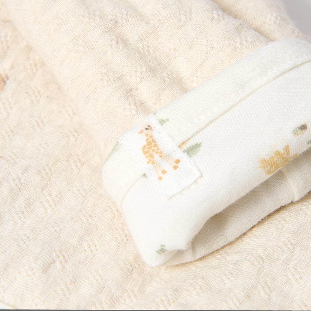 Little Dutch | Jas Uni Safari Friends Reversible Vanilla