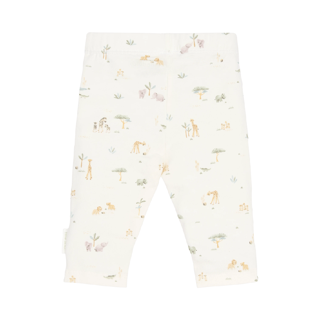 Little Dutch | Legging Uni Safari Friends Creme