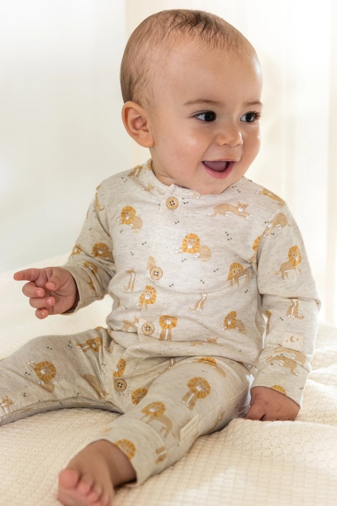 Little Dutch | Pyjama Boys Safari Friends Lion Vanilla