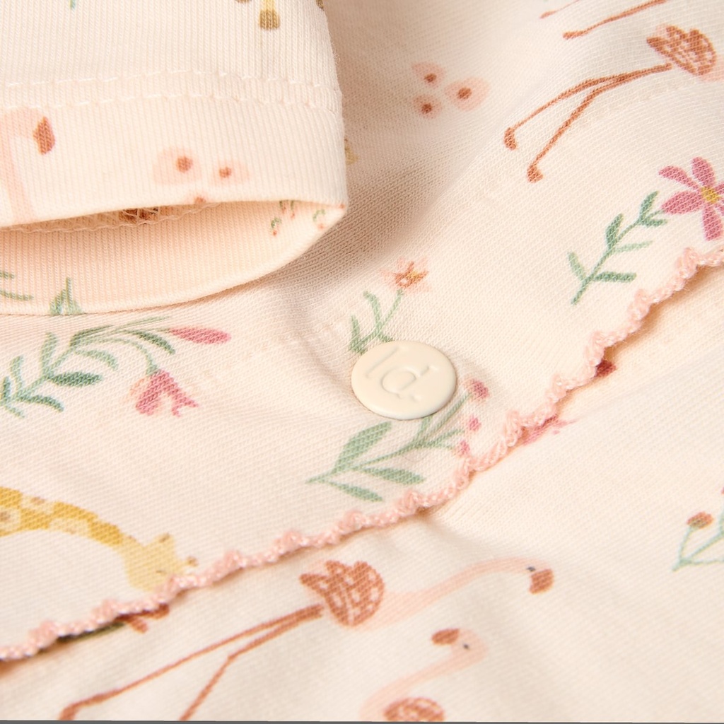 Little Dutch | Pyjama Girls Safari Friends Flamingo Pastel Rose