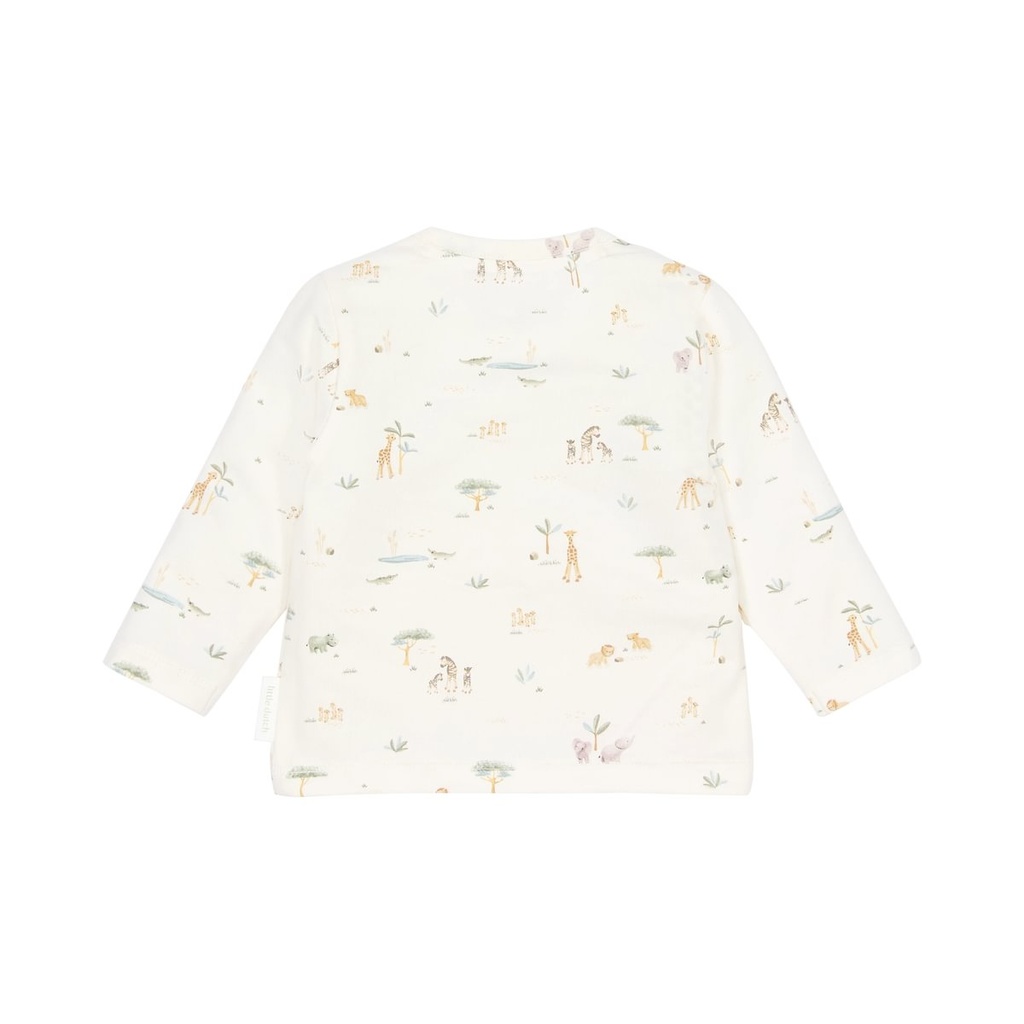 Little Dutch | T-shirt Uni Safari Friends Longsleeve Creme