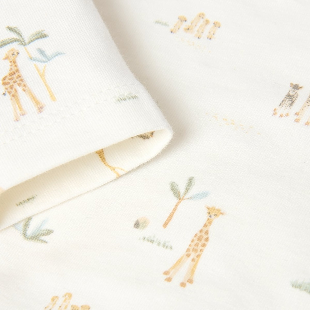 Little Dutch | T-shirt Uni Safari Friends Longsleeve Creme
