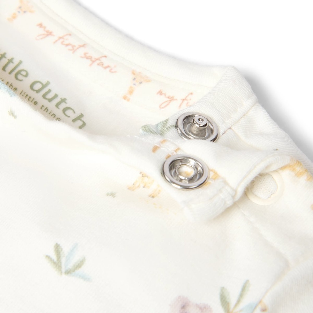 Little Dutch | T-shirt Uni Safari Friends Longsleeve Creme