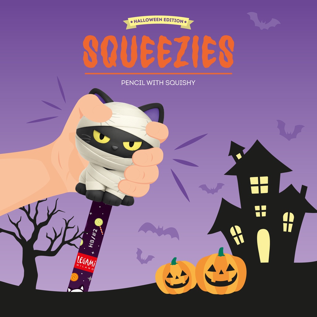 Legami | Potlood Kitty Squeezies Pencil With Squishy