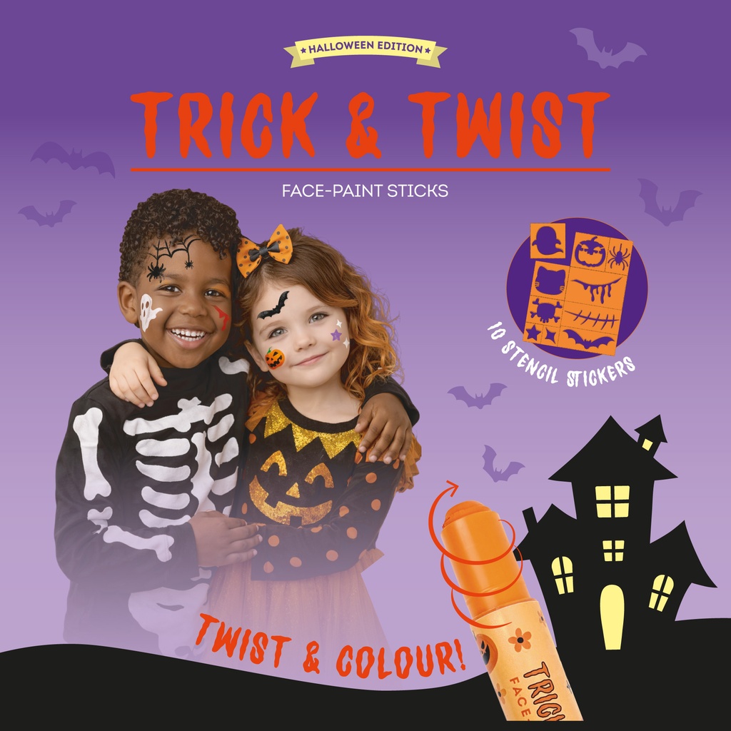 Legami | Grime Halloween Trick&Twist Face Paint Sticks 