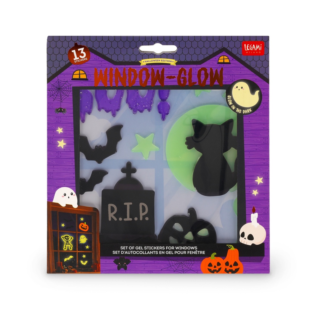 Legami | Raamstickers Halloween Skeleton Window-Glow