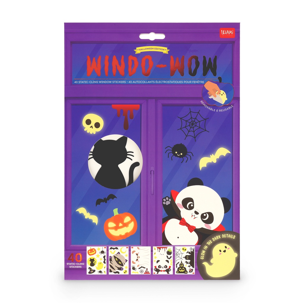 Legami | Raamstickers Halloween Pumpkin Windo-Wow   