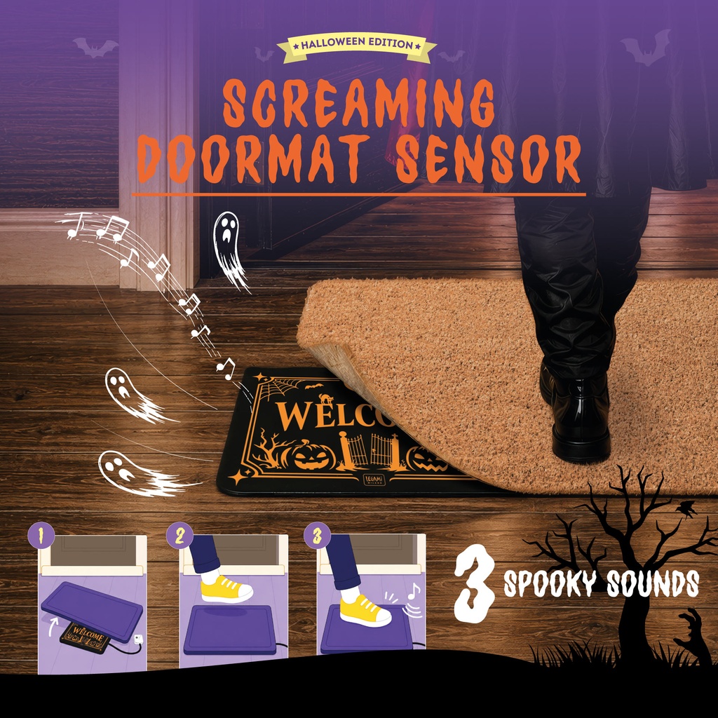 Legami | Deurmat Screaming Doormat Black