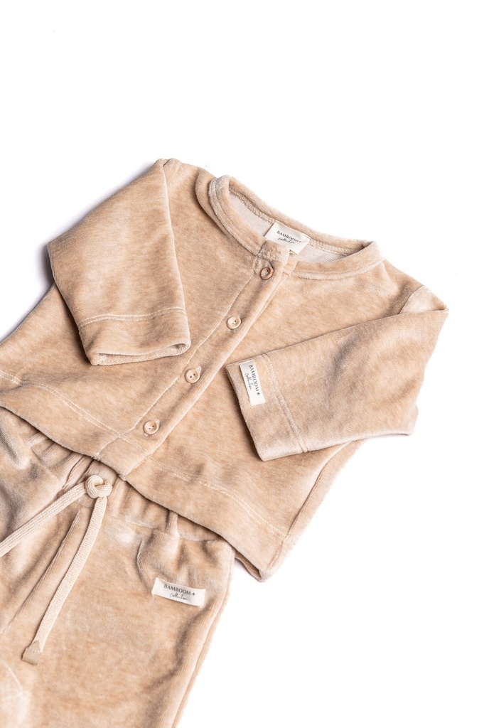 Bamboom | Outfit Uni Velvet Sand 2-delig 
