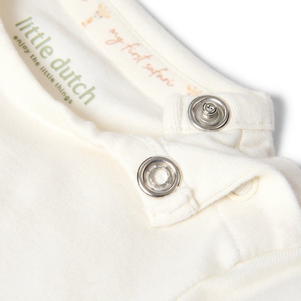 Little Dutch | T-shirt Uni Safari Friends Longsleeve Creme