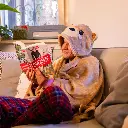 Legami | Deken Teddy Bear Cosy Hugs Hooded Blanket