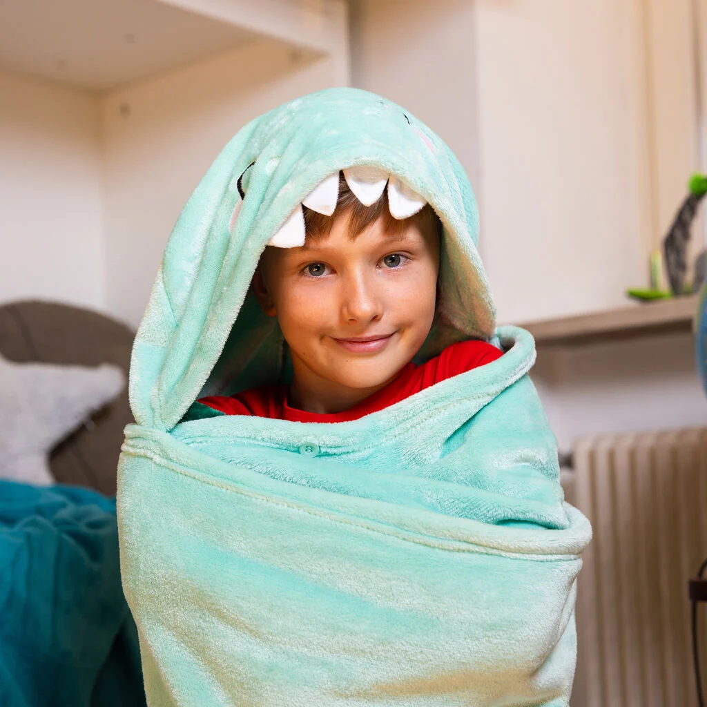 Legami | Deken Dino Cosy Hugs Hooded Blanket 