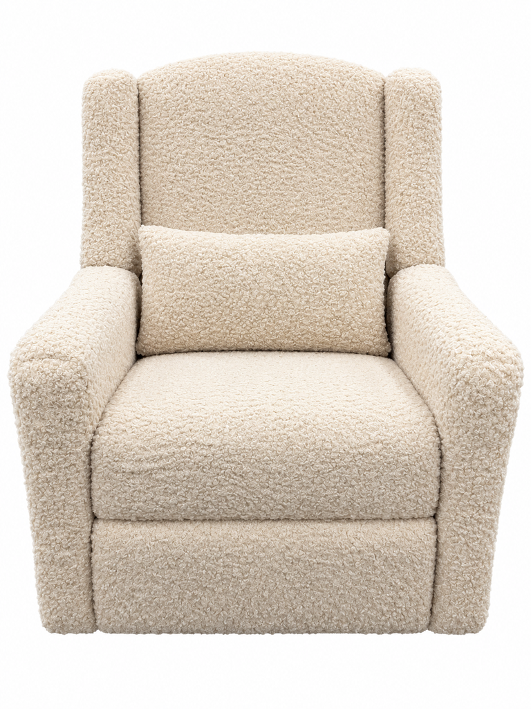 Vipack | Zetel Rocky Relaxstoel Elektrisch Draai- en Schuifbaar Curly Beige