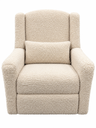 Vipack | Zetel Rocky Relaxstoel Elektrisch Draai- en Schuifbaar Curly Beige