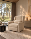 Vipack | Zetel Rocky Relaxstoel Elektrisch Draai- en Schuifbaar Curly Beige