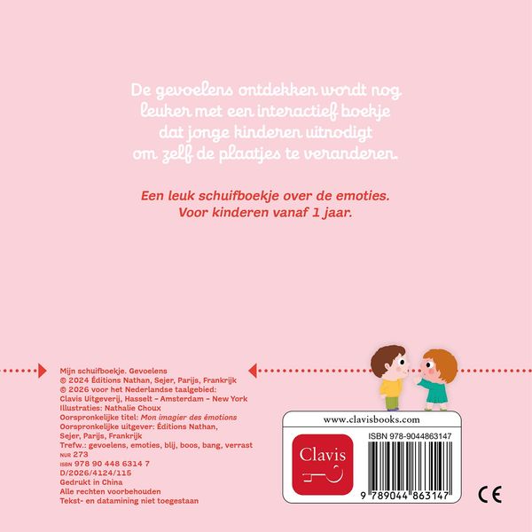 Clavis | Boek "Gevoelens" Schuifboekje - Nathalie Choux