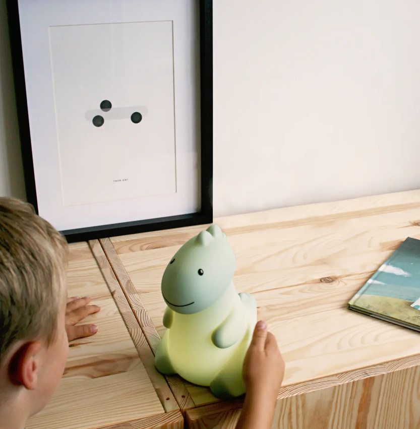 Atelier Pierre | Nachtlamp Jeroom Dino Led Sage Green 20cm 