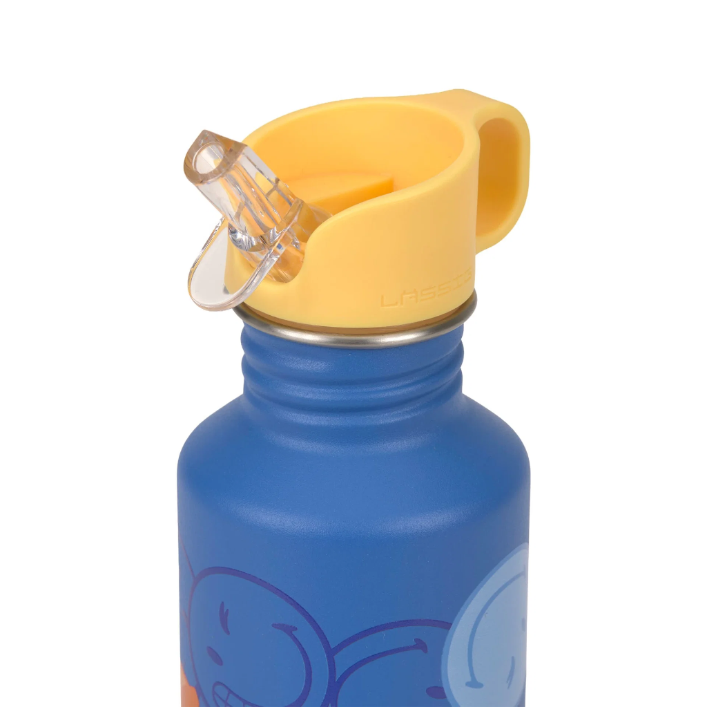 Laessig | Drinkfles SmileyWorld® Bottle Stainless Steel Electric Blue 