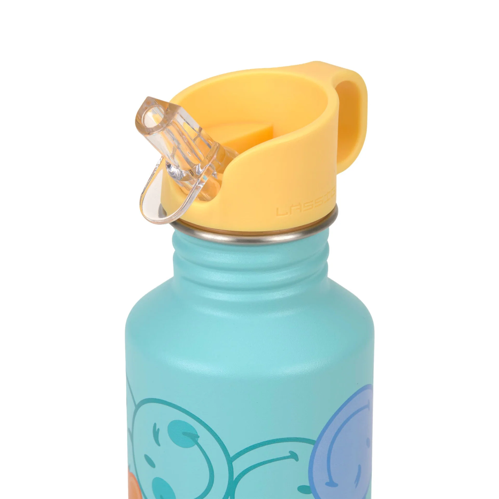 Laessig | Drinkfles SmileyWorld® Bottle Stainless Steel Turquoise