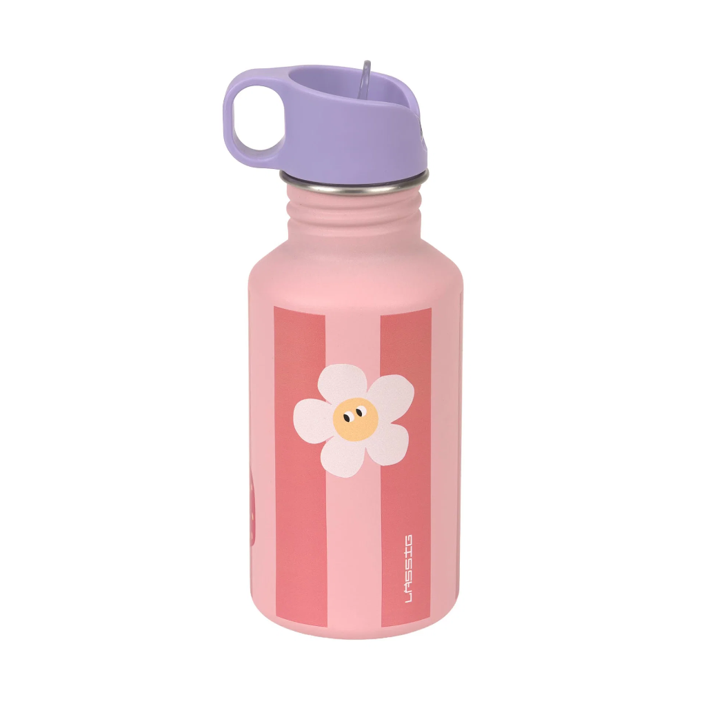 Laessig | Drinkfles Unique Stripes Fruits Bottle Stainless Steel  