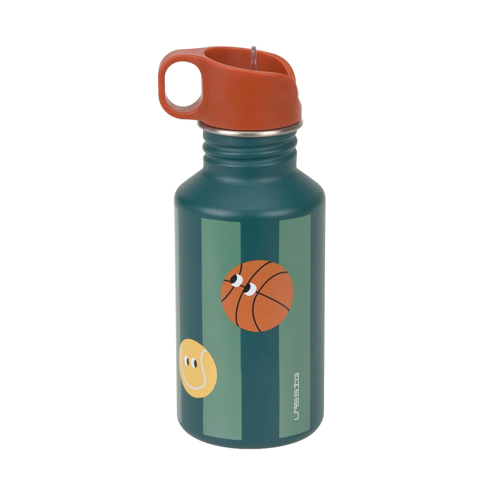 Laessig | Drinkfles Unique Stripes Sports Balls Bottle Stainless Steel 