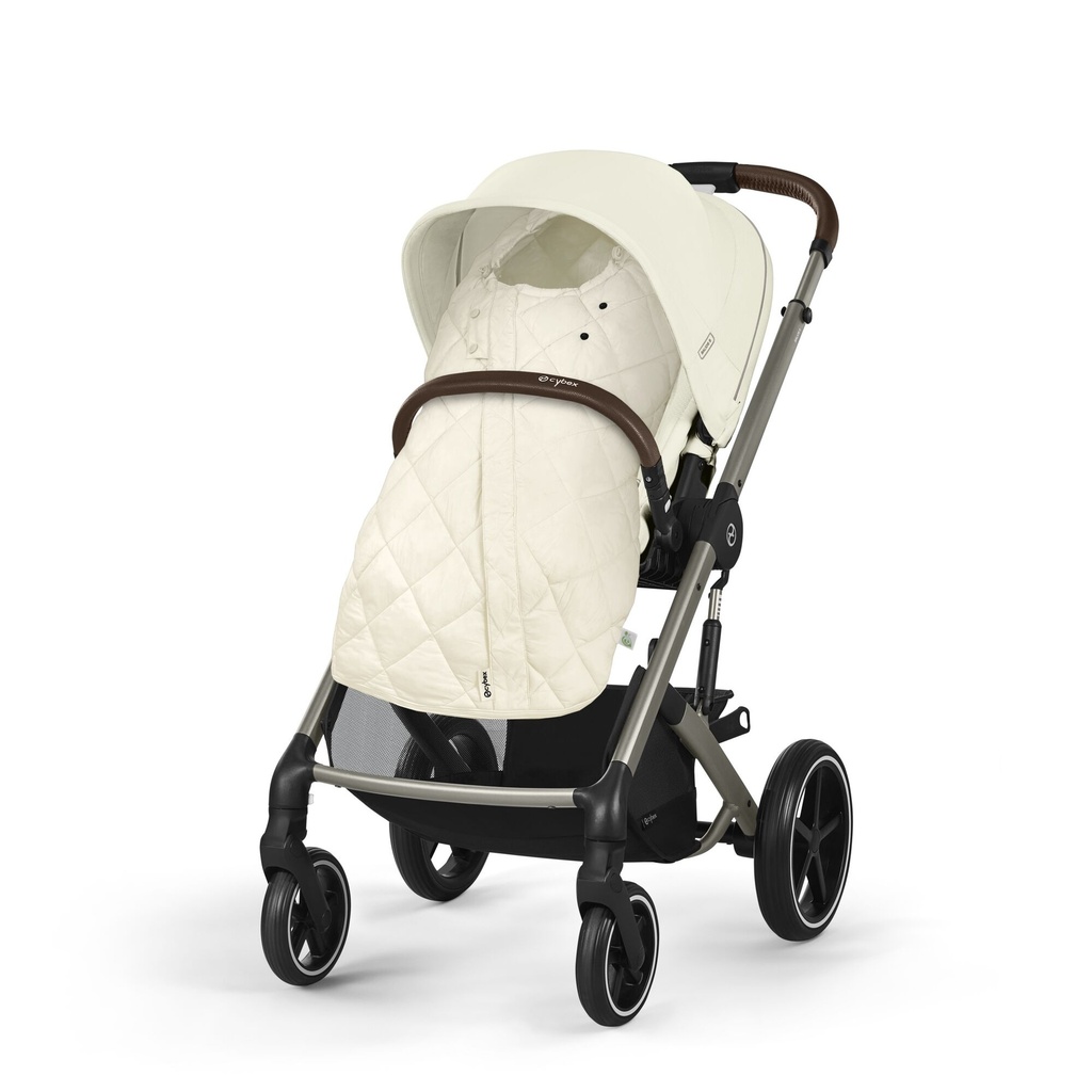 VOETENZAK, Snogga 2, seashell beige, uni/gematelasseerd, L:90cm, klassiek model, vr wandelwagen/buggy, Gold, 2023