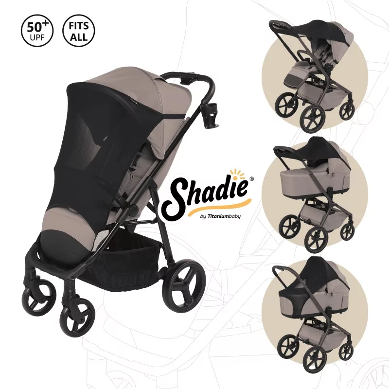 Titaniumbaby | Zonnescherm Shadie Elastisch Zwart