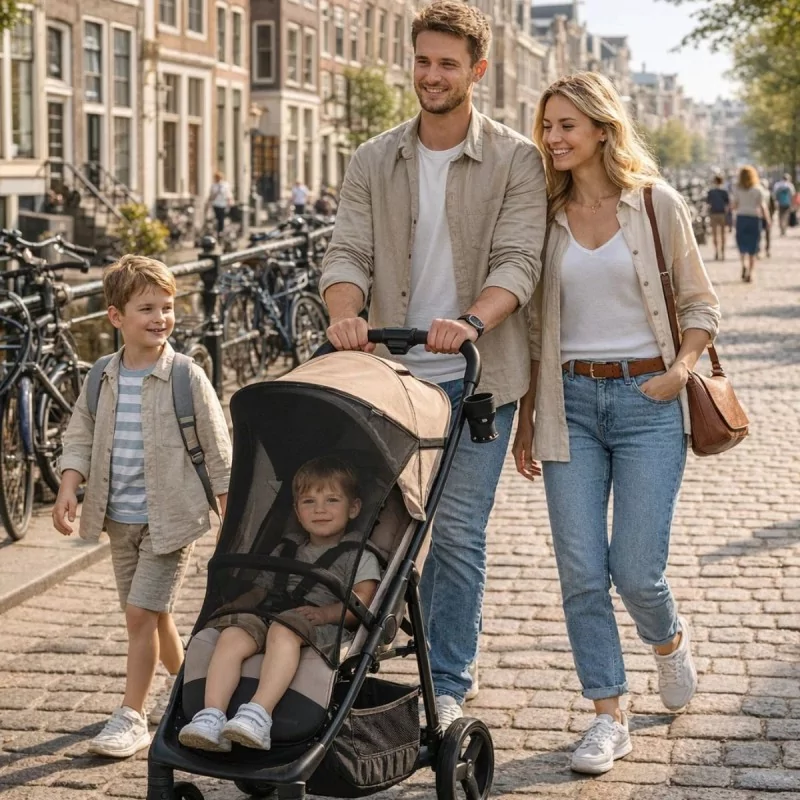 Titaniumbaby | Zonnescherm Shadie Elastisch Zwart