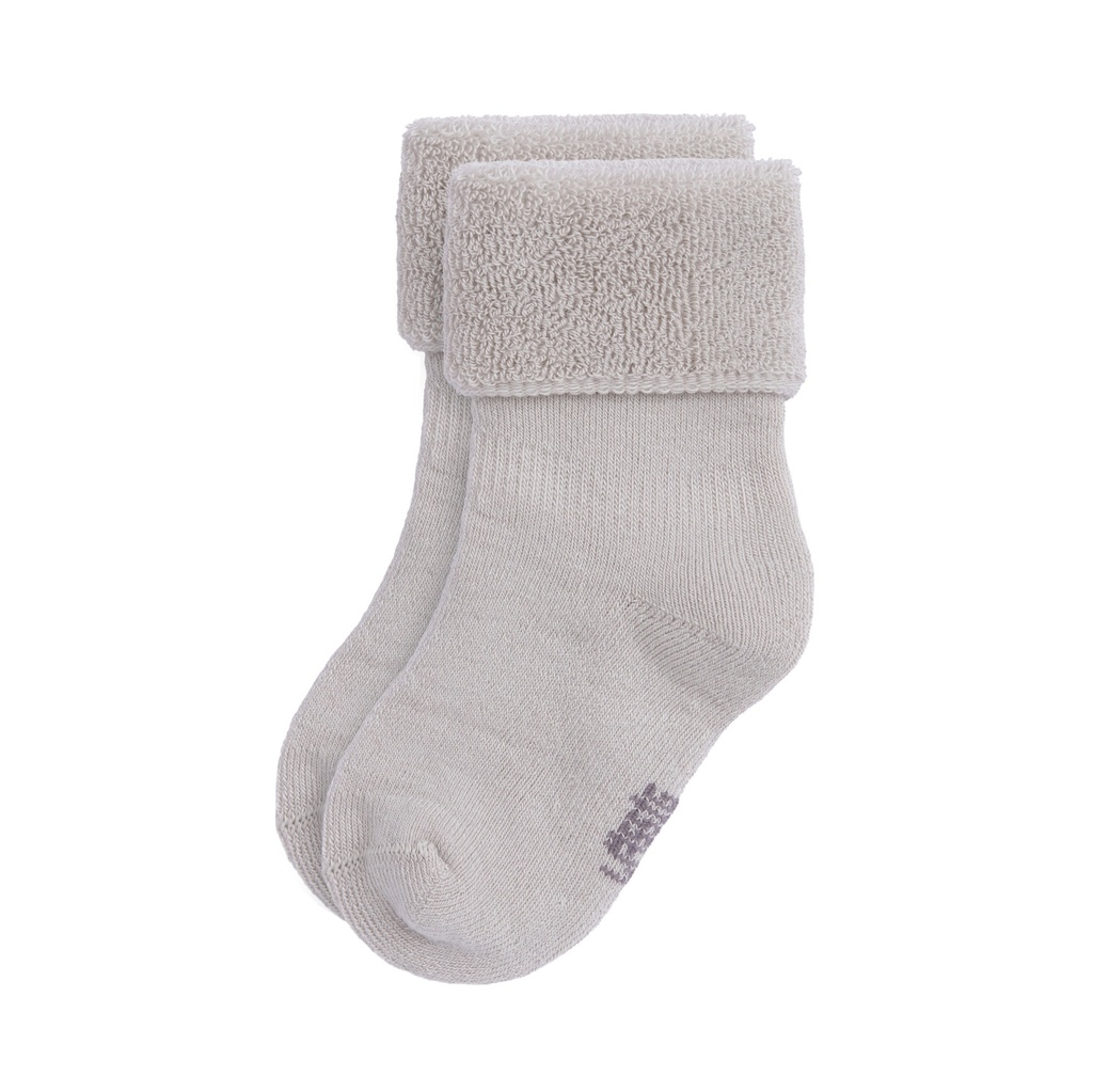 Laessig | Kousen Terry Pale Taupe/Grey Moon 