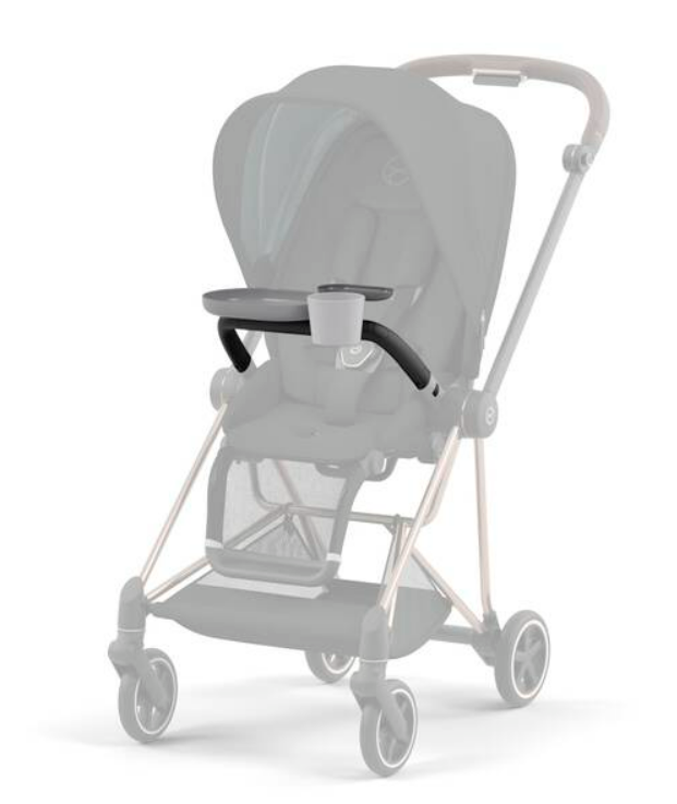 EETTABLET, vr bev. op wandelwagen Priam/ Priam 4.0/e-Priam, wit/grijs, kunststof, Platinum